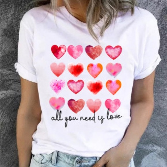 Tops - All You Need is Love Graphic Tee